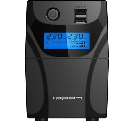 Источник бесперебойного питания IPPON Back Power Pro II 800 480Вт 800ВА черный 1030309