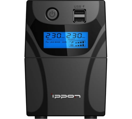 Источник бесперебойного питания IPPON Back Power Pro II Euro 850 480Вт 850ВА черный 1005575