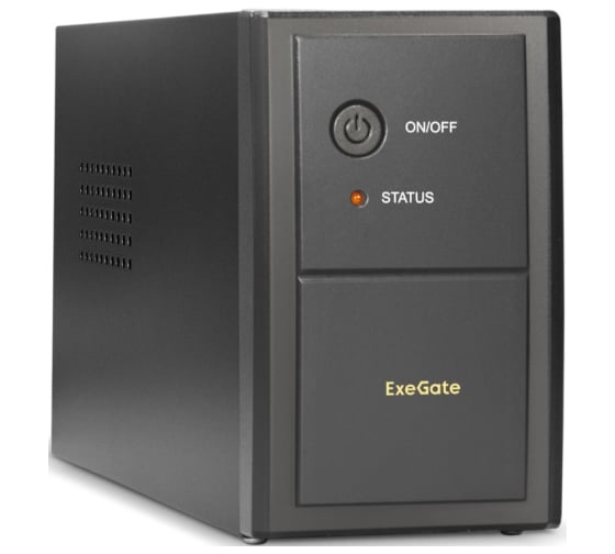 ИБП ExeGate Power Back BNB-450.LED.AVR.2SH 450VA/240W, LED, AVR,2 Schuko, металлический корпус, Black 283855