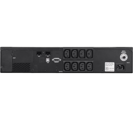 Источник бесперебойного питания Powercom SMART KING PRO+, интерактивная, 1000 VA/800 W SPR-1000 LCD