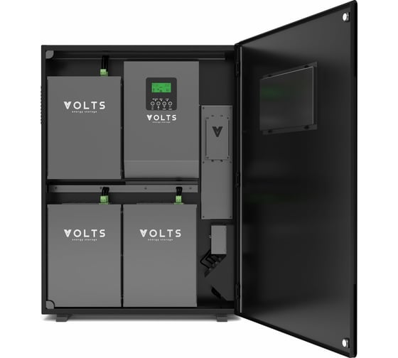 Накопитель электроэнергии VOLTS Версия 12 кВтч с  шестью блоками АКБ расширения емкости 2 кВтч РV12