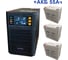 Комплект ИБП ELTENA Monolith B 1000LT (1000Вт) + 3шт. АКБ AQQU 12ML55 (12В, 55Ач) MB1000LT/12ML55 1