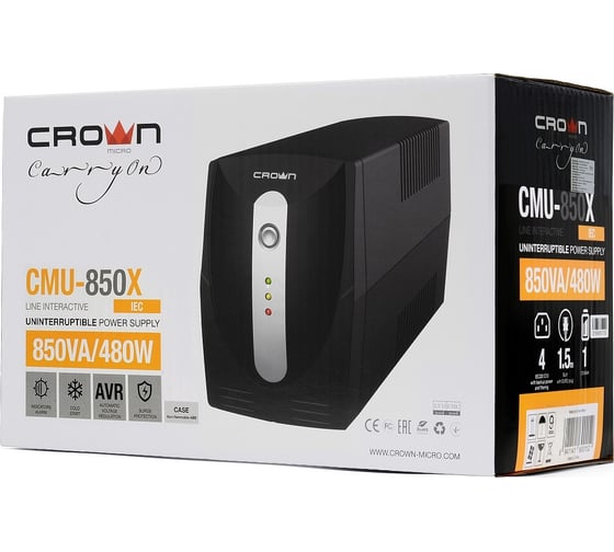 Источник бесперебойного питания Crown MICRO CMU-850XIEC