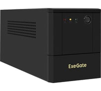 Источник бесперебойного питания ExeGate Power NB-2200.LED.AVR.4SH.USB 2200VA/1300W, LED, AVR, 4 Schuko, USB, батарея 12V 9Ah - 2 шт., металлический корпус, Black 299785