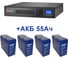 Комплект ИБП в стойку Monolith E ELTENA 2000RTLT (1600Вт) + 4шт. АКБ AQQU 12XFT50 (12В, 55Ач) E2000RTLT/12XFT50 1