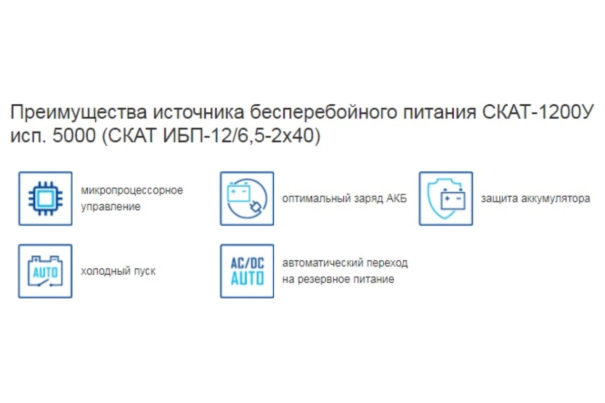 Источники резервного питания 12 В