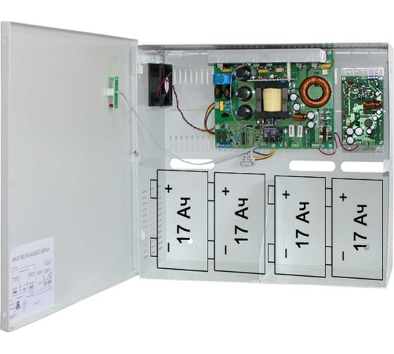 Источник бесперебойного питания SKAT RLPS.48/36DC-500VA 48В, 9А и 36В, 6А, защита, 4АКБХ17Ач 940
