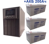 Комплект ИБП ELTENA Monolith E 1000LT-36V (900Вт) + 3шт. АКБ AQQU 12ML200 (12В, 200Ач) ME1000LT-36V/12ML200