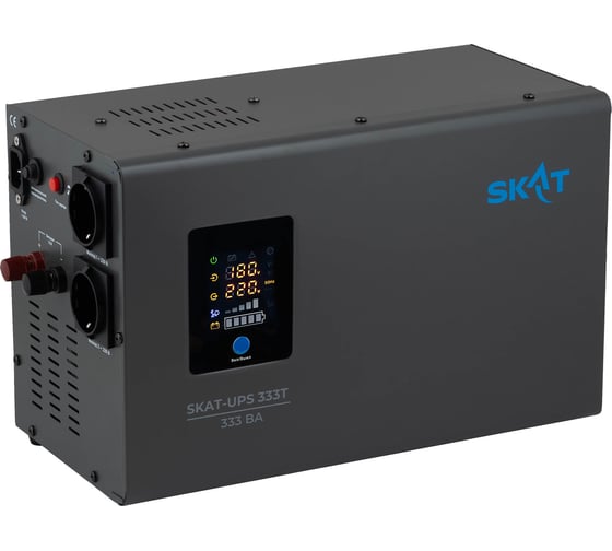 Источник питания SKAT UPS 333T Line-Interactive 220В, 333ВА, работает от 1 внутренней/внешней АКБ 4544