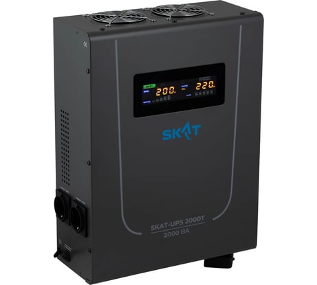 Источник питания SKAT UPS 2000T Line-Interactive 220В, 2000ВА, работает от 1 внешней АКБ 4547