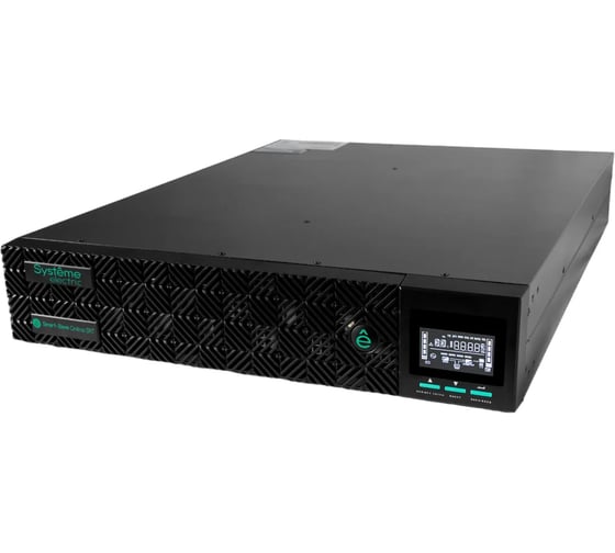 Источник бесперебойного питания Systeme Electric Smart-Save Online SRT 2000 ВА, конвертируемый форм-фактор 2U, 230 В, 8 розеток IEC C SRTSE2000RTXLIG2
