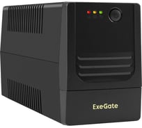 Источник бесперебойного питания ExeGate Power NB-600.LED.AVR.2SH 600VA/360W, LED, AVR, 2 Schuko, батарея 12V 7.2Ah, Black 299753