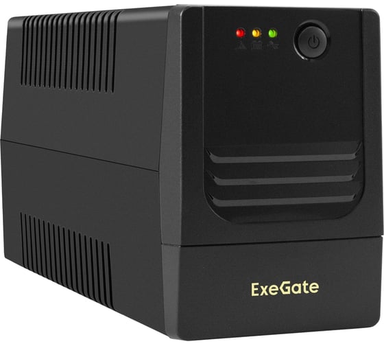 Источник бесперебойного питания ExeGate Power NB-500.LED.AVR.4C13 500VA/300W, LED, AVR, 4 C13, батарея 12V 4.5Ah, Black 299478