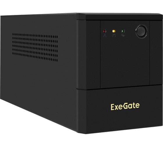 Источник бесперебойного питания ExeGate SpecialPro UNB-1000.LED.AVR.4SH.USB 1000VA/700W,LED, AVR, 4 Schuko, USB, батарея 12V 7.2Ah - 2 шт., металлический корпус, Black 299951