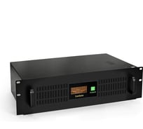 Источник бесперебойного питания ExeGate ServerRM UNL-1500.LCD.AVR.3SH.RJ.USB.3U 1500VA/900W, LCD, AVR, 3 Schuko, RJ45/11, USB, 3U, установка в стойку, Black 275507