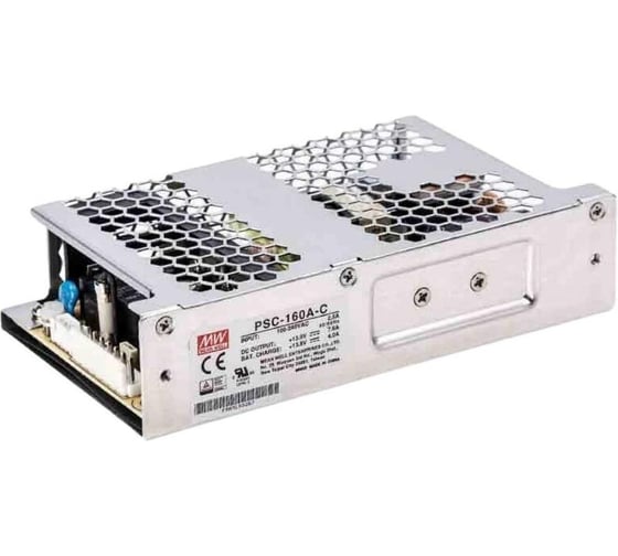 ИБП UPS MEAN WELL PSC-160A-C на шасси для охранных систем 160 Вт 13.8 В, 13.8 В 1369636