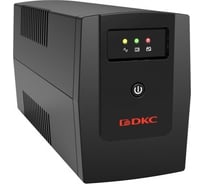 Линейно-интерактивный источник бесперебойного питания DKC серии Info, 600 ВА/360 Вт, 1/1, 2xSchuko, 1x7Aч INFO600S