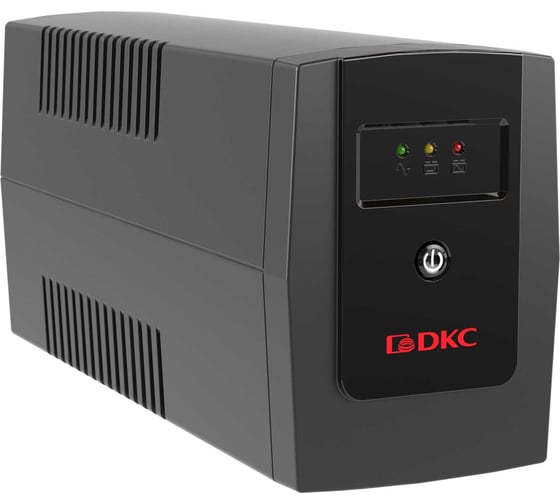 Линейно-интерактивный источник бесперебойного питания DKC серии Info, 800 ВА/480 Вт, 1/1, 2xSchuko,1x8Aч INFO800S