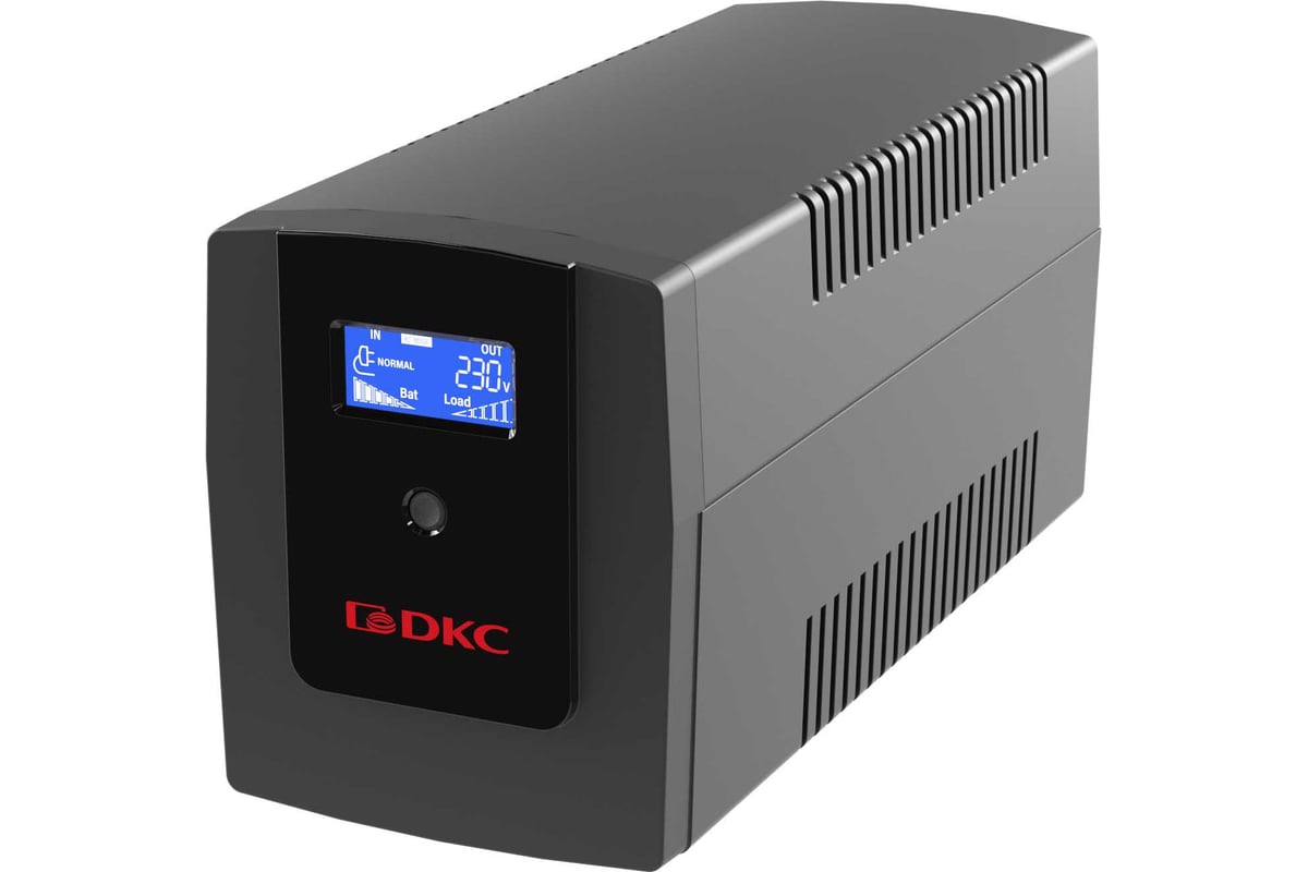 Источник бесперебойного питания DKC INFOLCD1200I / 1200 ВА / 720 Вт / 4 x IEC 320 C13 (компьютерный)