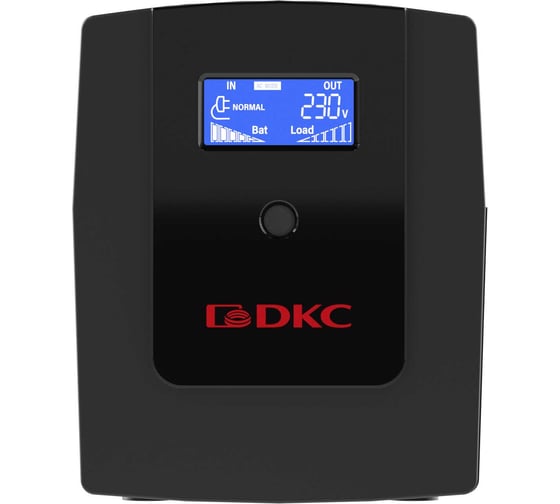 Линейно-интерактивный источник бесперебойного питания DKC серии Info LCD, 1200 ВА/720 Вт, 1/1, 4xIEC C13, USB + RJ45, LCD, INFOLCD1200I