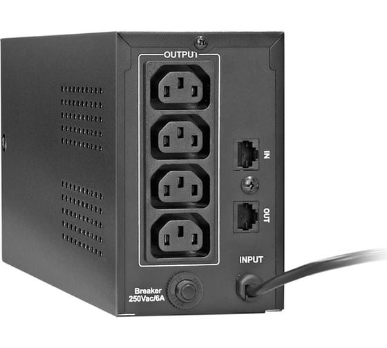 Источник бесперебойного питания ExeGate Power Smart ULB-8/IEC-C13, RJ45/11, Black 285477