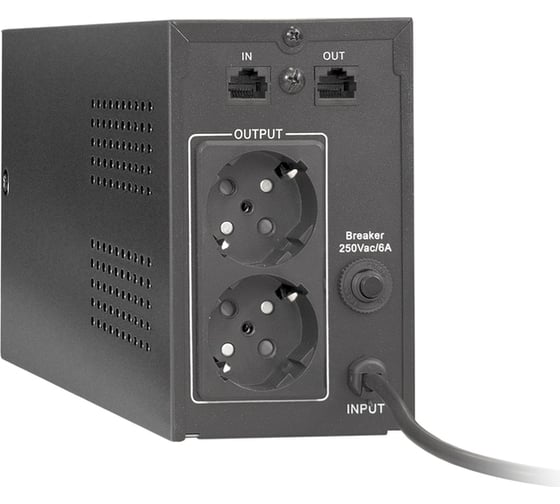 Источник бесперебойного питания ExeGate Power Smart ULB-850.LCD.AVR.EURO.RJ 850VA/480W, LCD, AVR, 2 евророзетки, RJ45/11, Black 285479