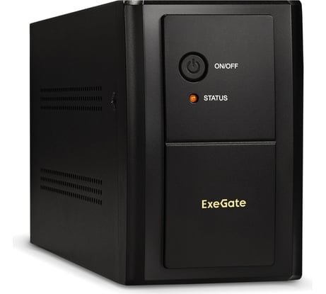 Источник бесперебойного питания ExeGate SpecialPro UNB-1200.LED.AVR.EURO.RJ 1200VA/750W, LED, AVR, 4 евророзетки, RJ45/11, Black 285491