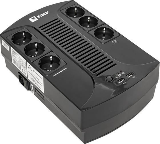 Линейно-интерактивный источник бесперебойного питания EKF E-Power Home 800 ВА PROxima SSW-800