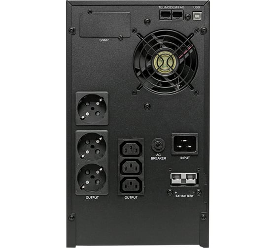 Линейно-интерактивный источник бесперебойного питания EKF E-Power PSW 600 3000 ВА PROxima, напольный, без АКБ, с усиленным зарядным устройством PSW-630-T