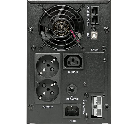 Линейно-интерактивный источник бесперебойного питания EKF E-Power PSW 600 1000 ВА PROxima, напольный, без АКБ, с усиленным зарядным устройством PSW-610-T