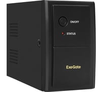 Источник бесперебойного питания ExeGate Power Back BNB-800.LED.AVR.4C13 800VA/480W, 4C13, металлический корпус, Black 292773