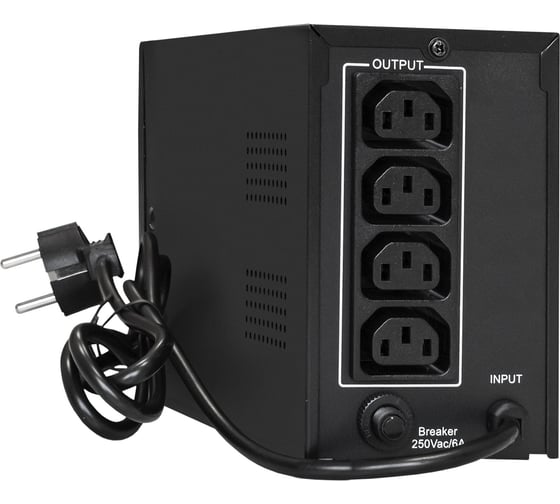 Источник бесперебойного питания ExeGate Power Back BNB-800.LED.AVR.4C13 800VA/480W, 4C13, металлический корпус, Black 292773
