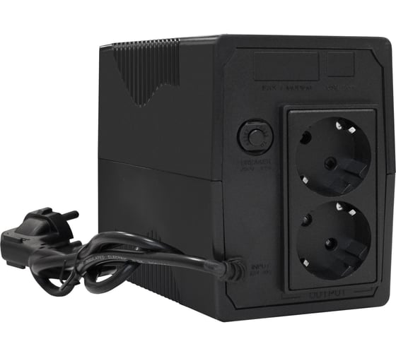 Источник бесперебойного питания ExeGate Power Smart ULB-1000.LCD.AVR.2Schuko, Black 292791