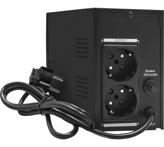 Источник бесперебойного питания ExeGate Power Smart ULB-800.LCD.AVR.2Schuko, металлический корпус, Black 292776