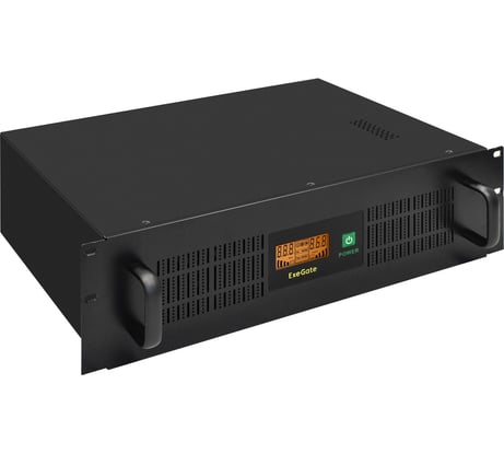 Источник бесперебойного питания ExeGate ServerRM UNL-1500.LCD.AVR.2SH.4C13.RJ.USB.3U 1500VA/900W, 2Sch/4C13,RJ45/11,USB,3U, установка в стойку, Black 293056