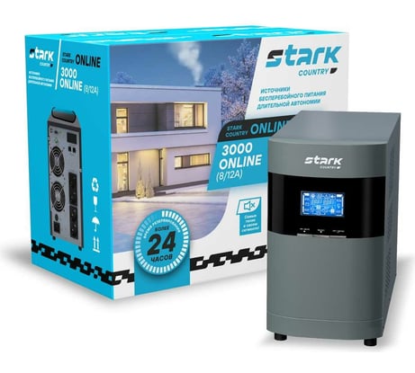 Источник бесперебойного питания Stark Country 3000 Online 8A