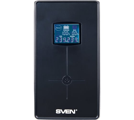 Источник бесперебойного питания SVEN Pro + 1000 (LCD, USB) SV-00691