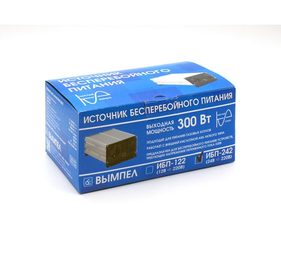 Источник бесперебойного питания Вымпел ИБП-242 (UPS-бесперебойник, 24-220B,чистый синус, 900/300 Вт) 5306