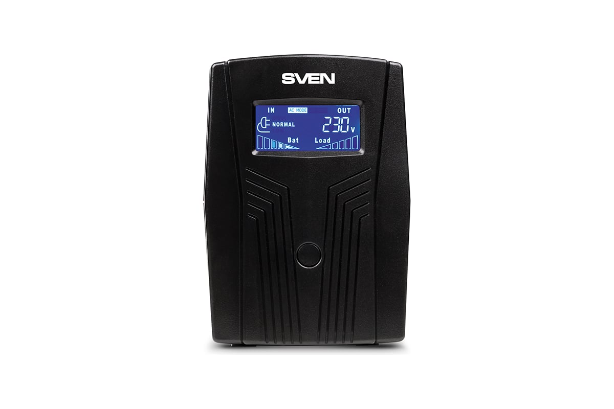 Источник бесперебойного питания SVEN Pro 650 LCD, USB SV-013844 - выгодная  цена, отзывы, характеристики, фото - купить в Москве и РФ