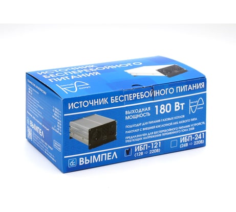 Источник бесперебойного питания Вымпел ИБП-121 (UPS-бесперебойник,12-220B,чистый синус,550/180 Вт) 5288