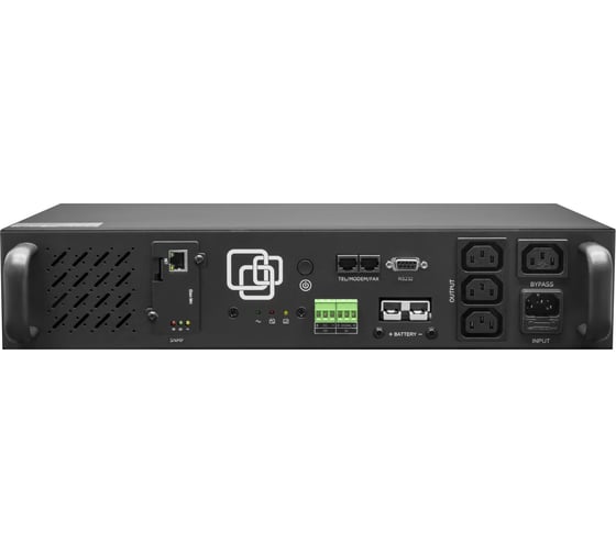 Источник бесперебойного питания SNR Line-Interactive, 500 VA, Rackmount, без встроенных АКБ (ток заряда 4А) c SNMP картой SNR-UPS-LIRM-500-X-SNMP 1
