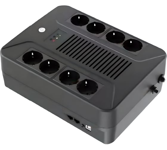 Источник бесперебойного питания SNR Line-Interactive, мощность 600 ВА/360 Вт, Schuko, LED (14758) SNR-UPS-LID-600-LED-PLUS