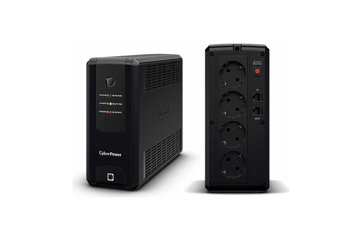 ИБП CYBERPOWER Line-Interactive 1100VA/660W USB/RJ11/45 4 EURO UT1100EG