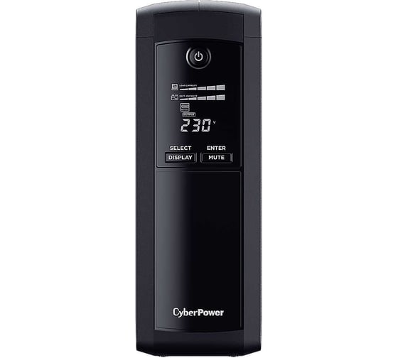 Источник бесперебойного питания CYBERPOWER Line-Interactive VP1600ELCD 1600VA/960W USB/RS-232/RJ11/45 4 + 1 EURO VP1600ELCD