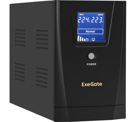 ИБП ExeGate SpecialPro Smart LLB-2Schuko,RJ45 11,USB, металлический корпус, Black 292635