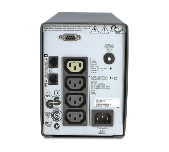 Источник бесперебойного питания APC Smart-UPS SC 420 VA DB-9 RS-232 SC420I