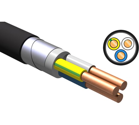 Кабель NVO вбшвнг(а) ls 3x2,5 гост (20 метров) NVO-KPP-VBSHVNG-LS-325-20