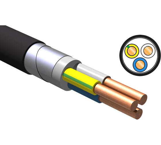 Кабель NVO вбшвнг(а) ls 3x1,5 гост (60 метров) NVO-KPP-VBSHVNG-LS-315-60 1