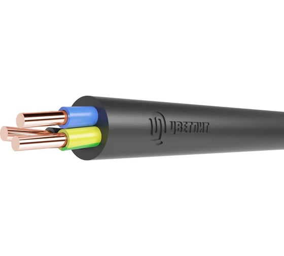 Кабель Цветлит ППГнг(A)-HF 3x1,5ок(N,PE)-0,66 бухты 100м 00-00148734 1