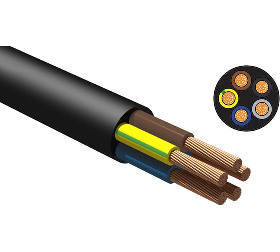 Кабель КГТП-ХЛ NVO 5x10 гост (20 метров) NVO-KPP-KGTPHL-5100-20